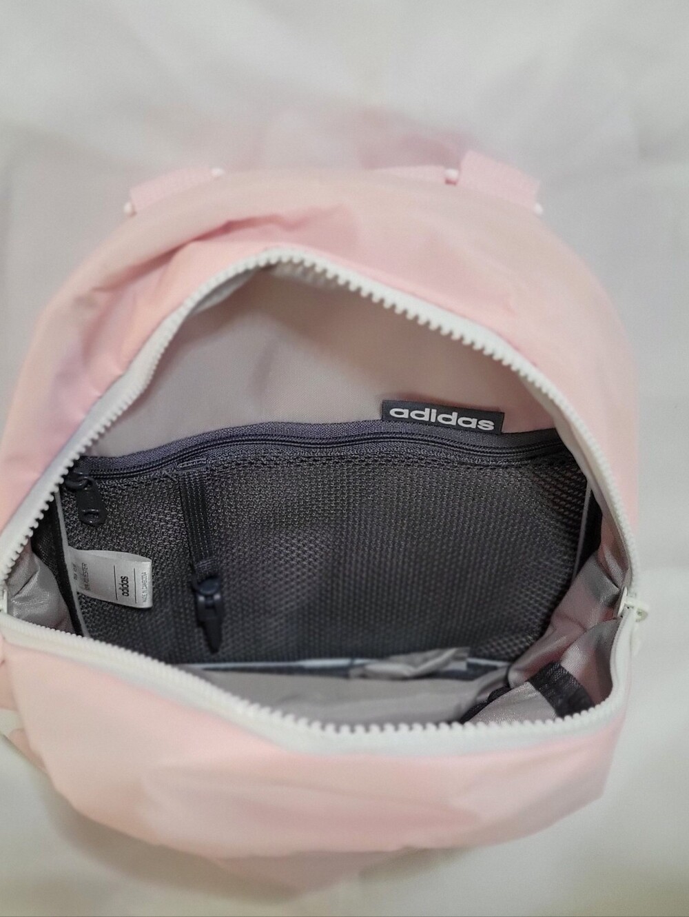 ADIDAS Core Light Glow Pink Mini Backpack New With Tags - Picture 6 of 7